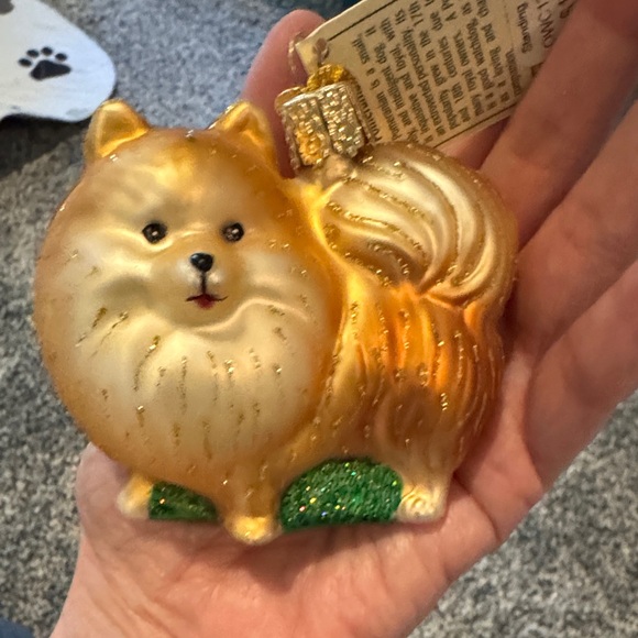 Golden Pomeranian Holiday Ornament #1 - Picture 4 of 5